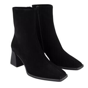 Vagabond Womens Hedda Ankle Boots US 11 EU 41 Black Suede Leather Square Toe NIB